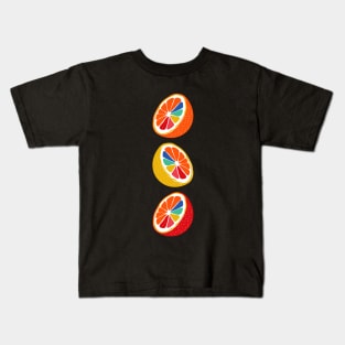 Cool Rainbow Citrus Fruit Kids T-Shirt